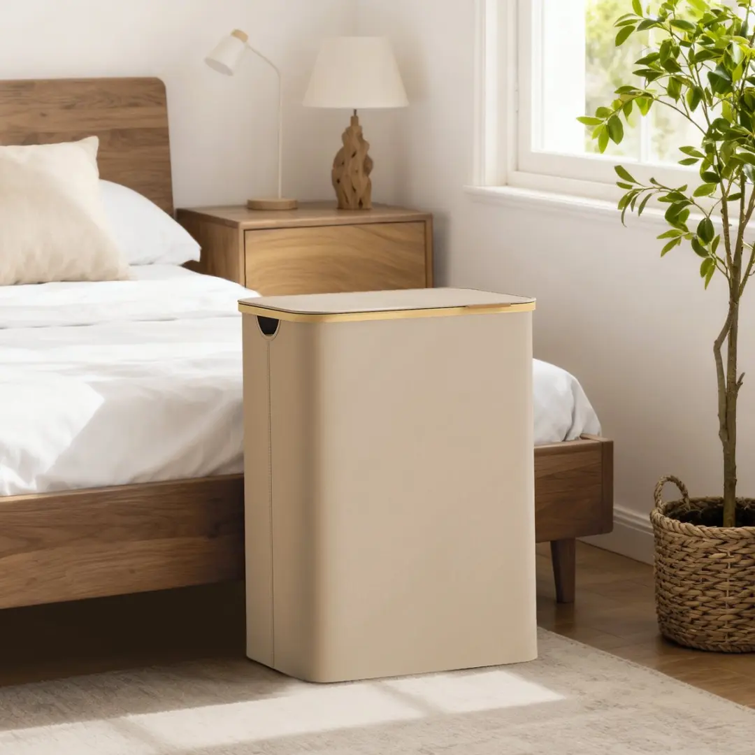 Songmics Wasmand Opvouwbaar 130L - 4 Vakken - Inclusief Waszak