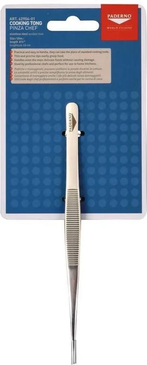 Paderno Broodpincet 16cm - RVS