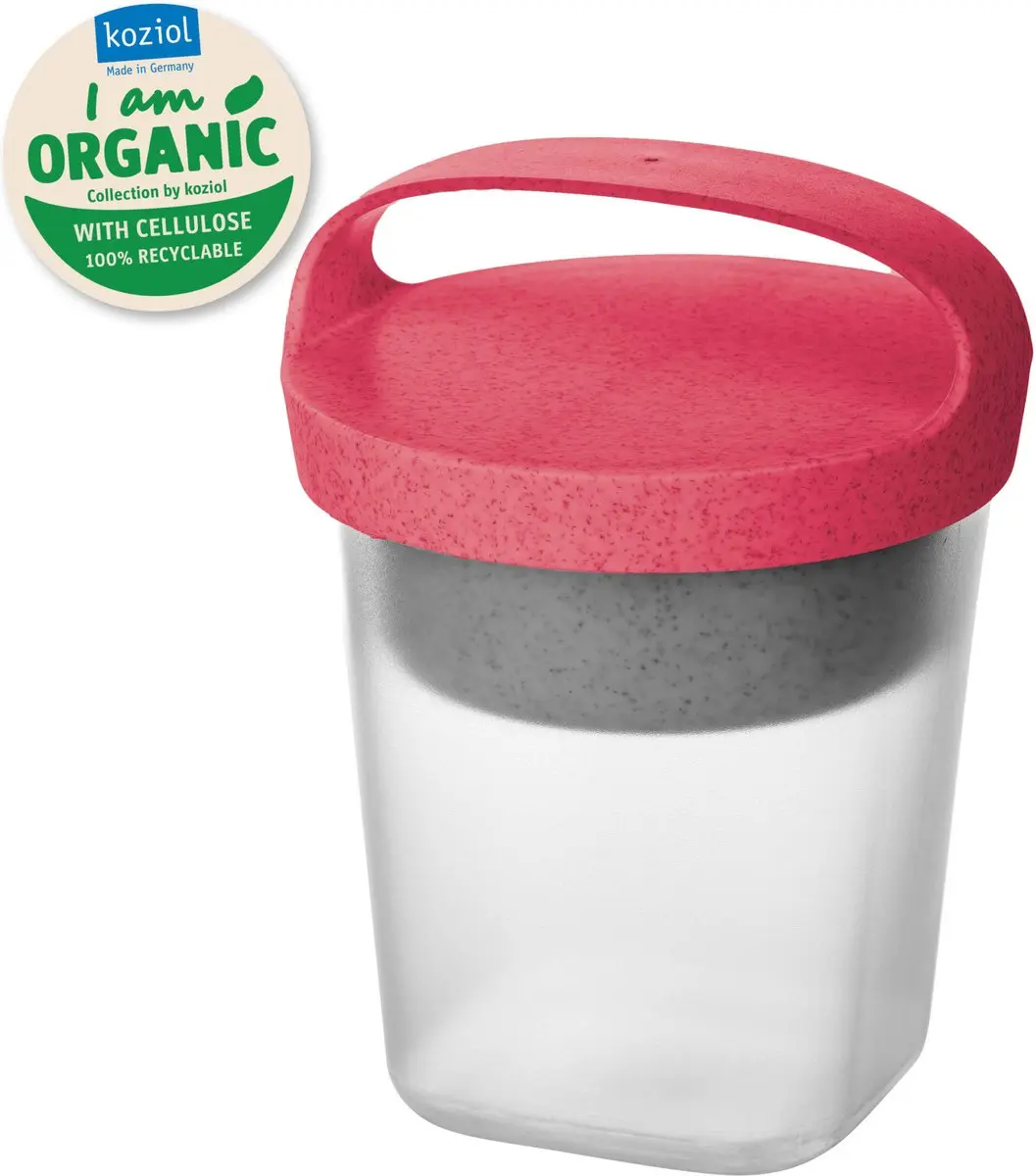 Koziol Buddy Snackpot Lunchbox 500ml - 3-delig - Roze