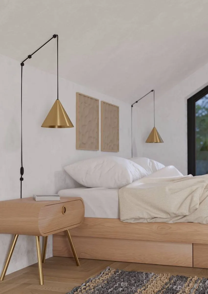 Eglo Narices Hanglamp E27 - Staal - Zwart/Goud