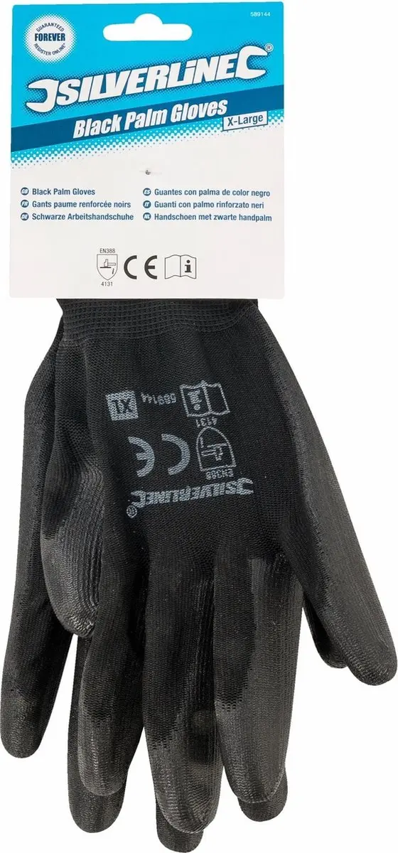 Silverline Handschoen 589144 - XL - Zwart