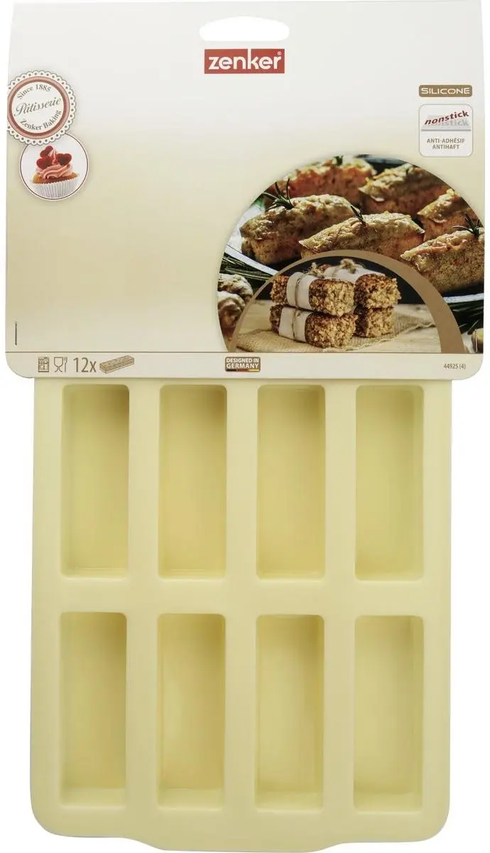 Zenker Sweet Sensation Siliconen Mal 12 Mueslirepen - Beige