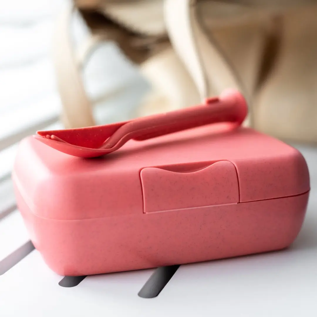Koziol Candy Ready Lunchbox & Bestekset - 1,25L - 2 Vakken - Paars