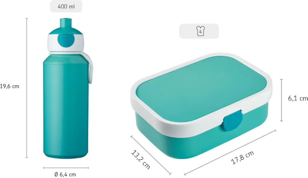 Mepal Campus Little Dutch Lunchset Forest Friends - 400+750ml - afbeelding 6 van 6