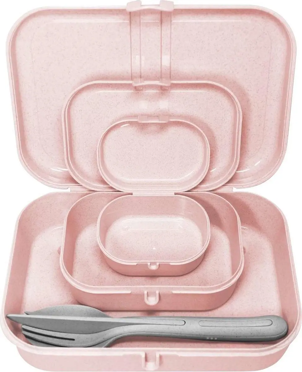 Koziol Pascal Mini Lunchtrommel - Roze - 3 Vakken