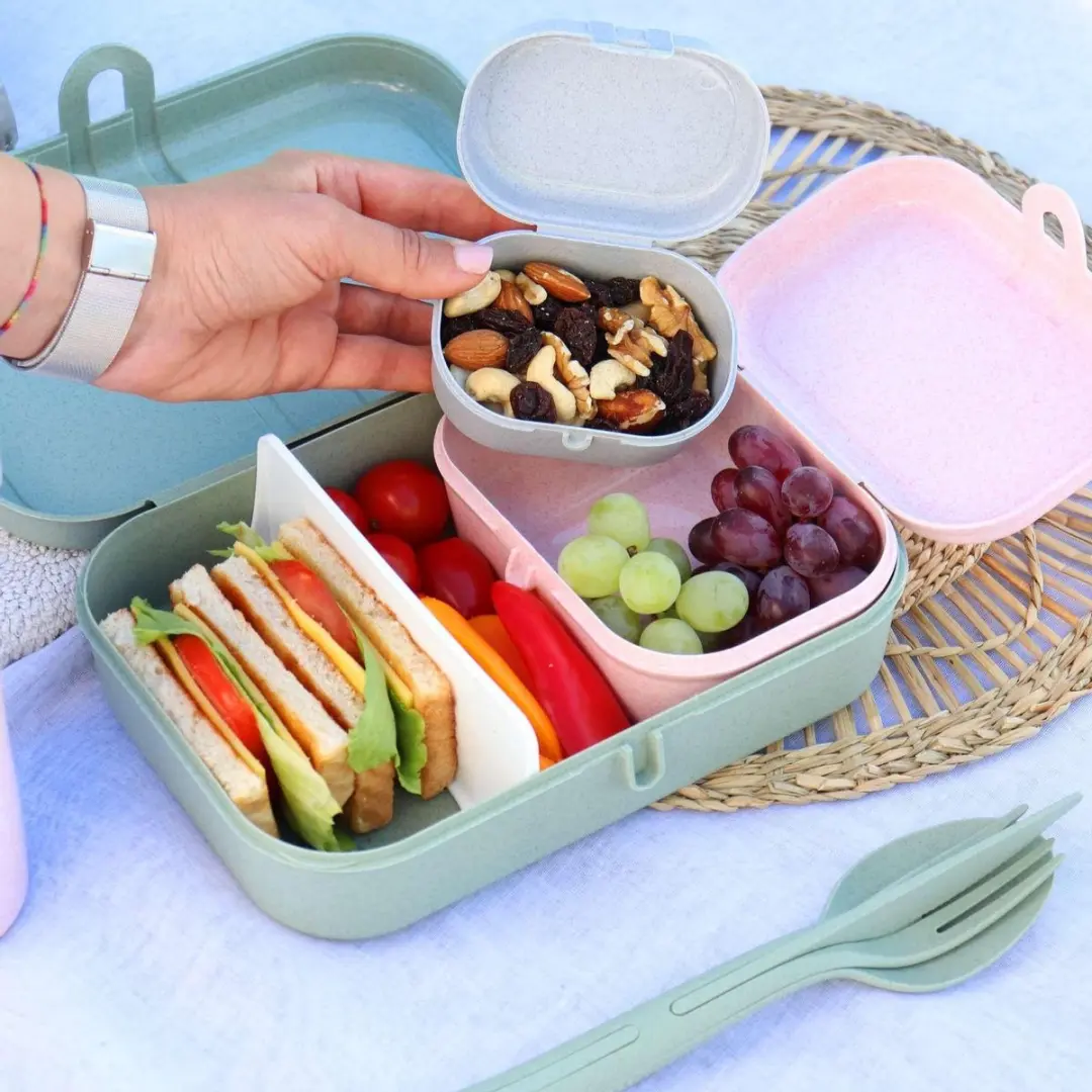 Koziol Pascal Mini Lunchtrommel - Roze - 3 Vakken