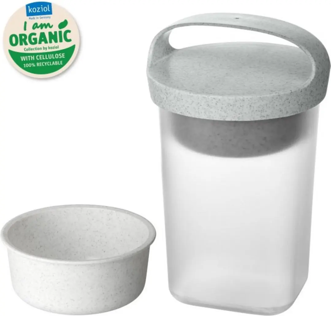 Koziol Buddy Snackpot 0,7L - Transparant/Grijs