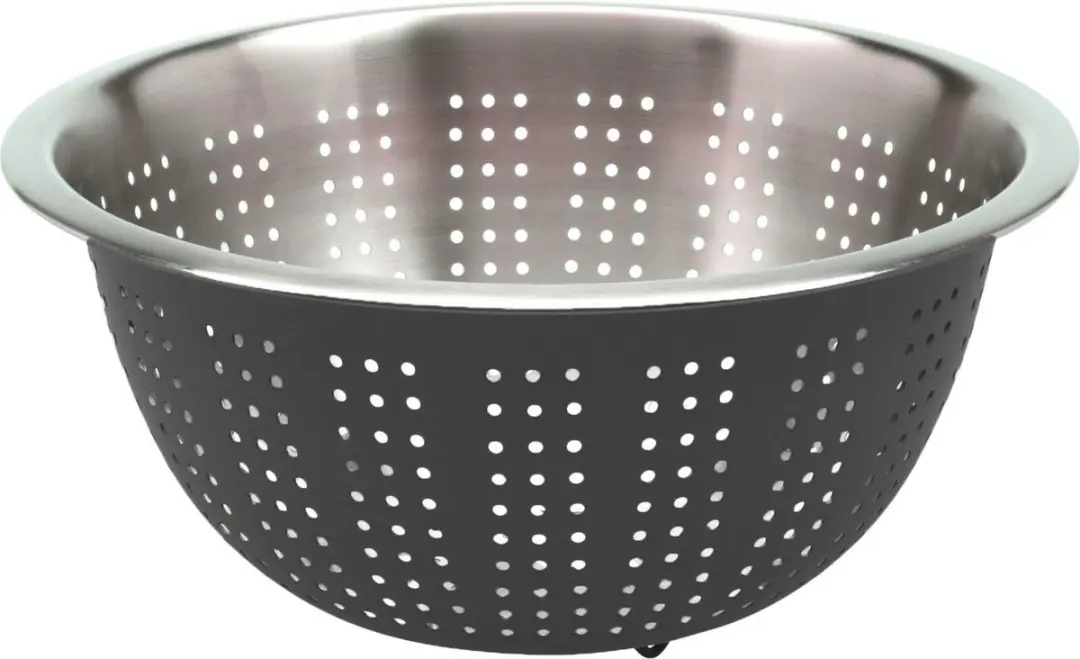 Excellent Houseware RVS Keukenvergiet Set 2-delig - Ø24/27cm - Antraciet