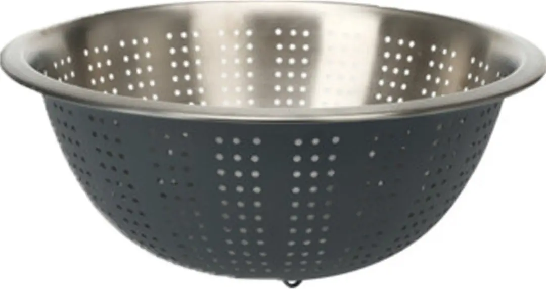 Excellent Houseware RVS Keukenvergiet Set 2-delig - Ø24/27cm - Antraciet