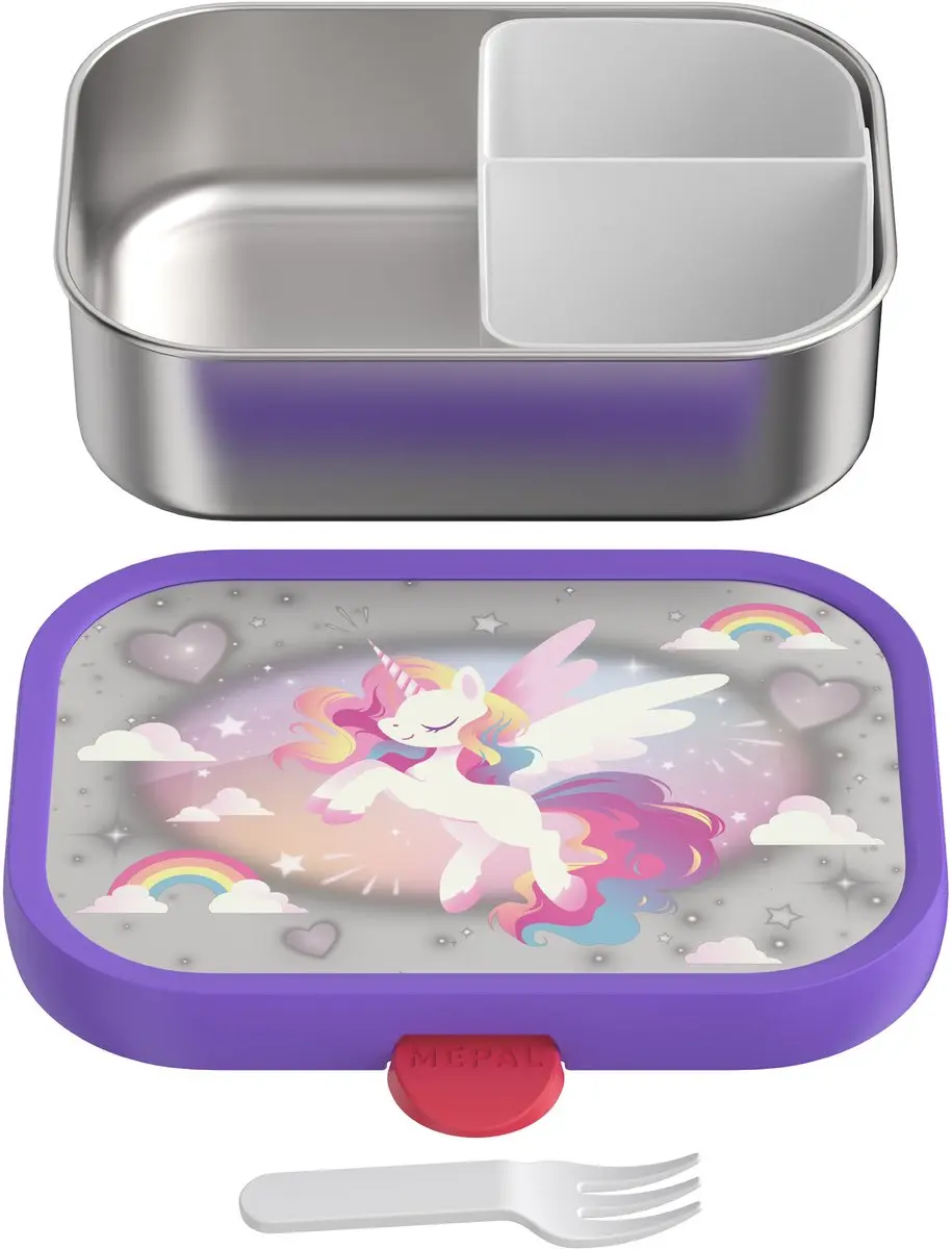Mepal Campus RVS Lunchbox 750ml - Unicorn Glow