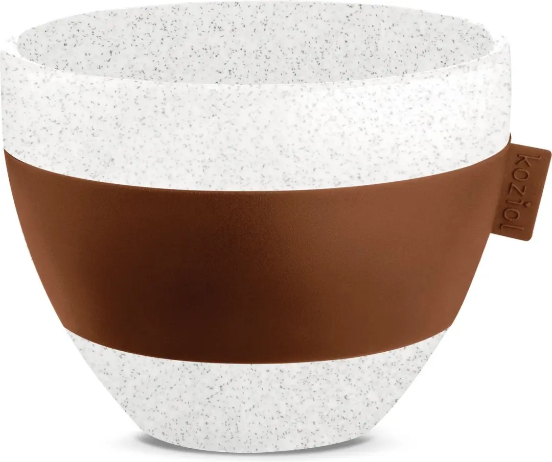 Koziol Aroma M Thermos Cup 270ml - Wit/Bruin