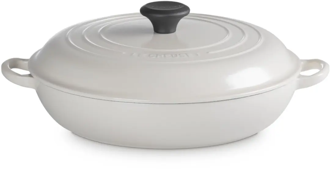 Le Creuset Campagnard Gietijzeren Pan 30cm - 3.5L - Crème