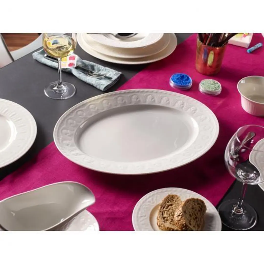 Villeroy & Boch Cellini Dinerbord Ovaal Porselein 40x30cm - Wit