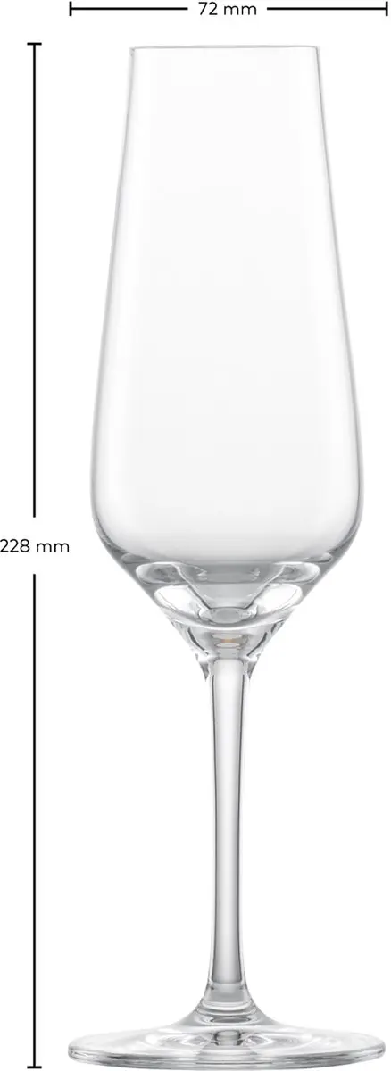 ZWIESEL Glas Bouquet Sektgläser 247ml - Set van 6 - afbeelding 2 van 4