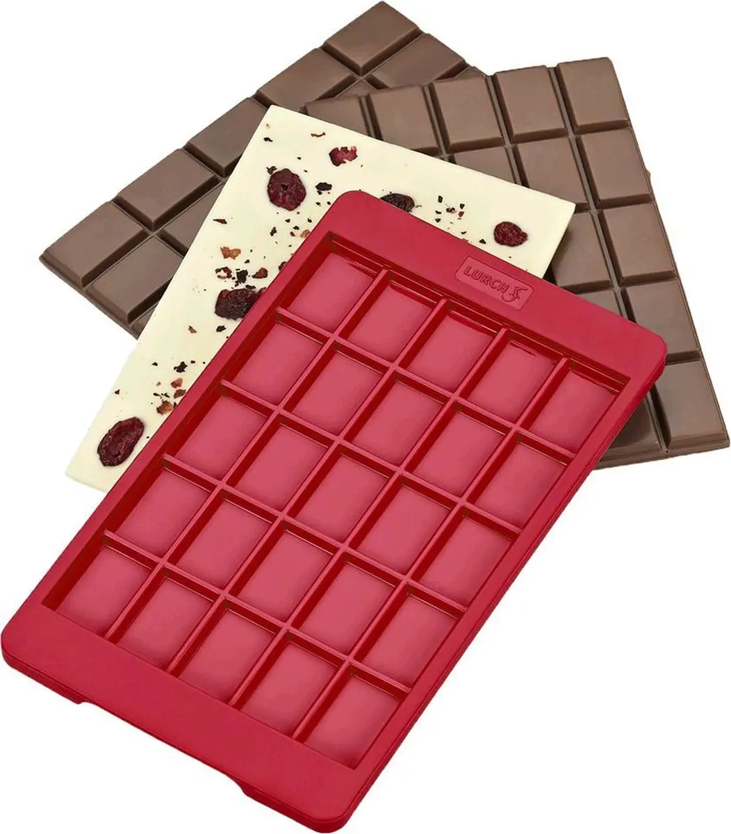 Lurch Flexiform Chocoladevorm - Rood - 20,5x12cm