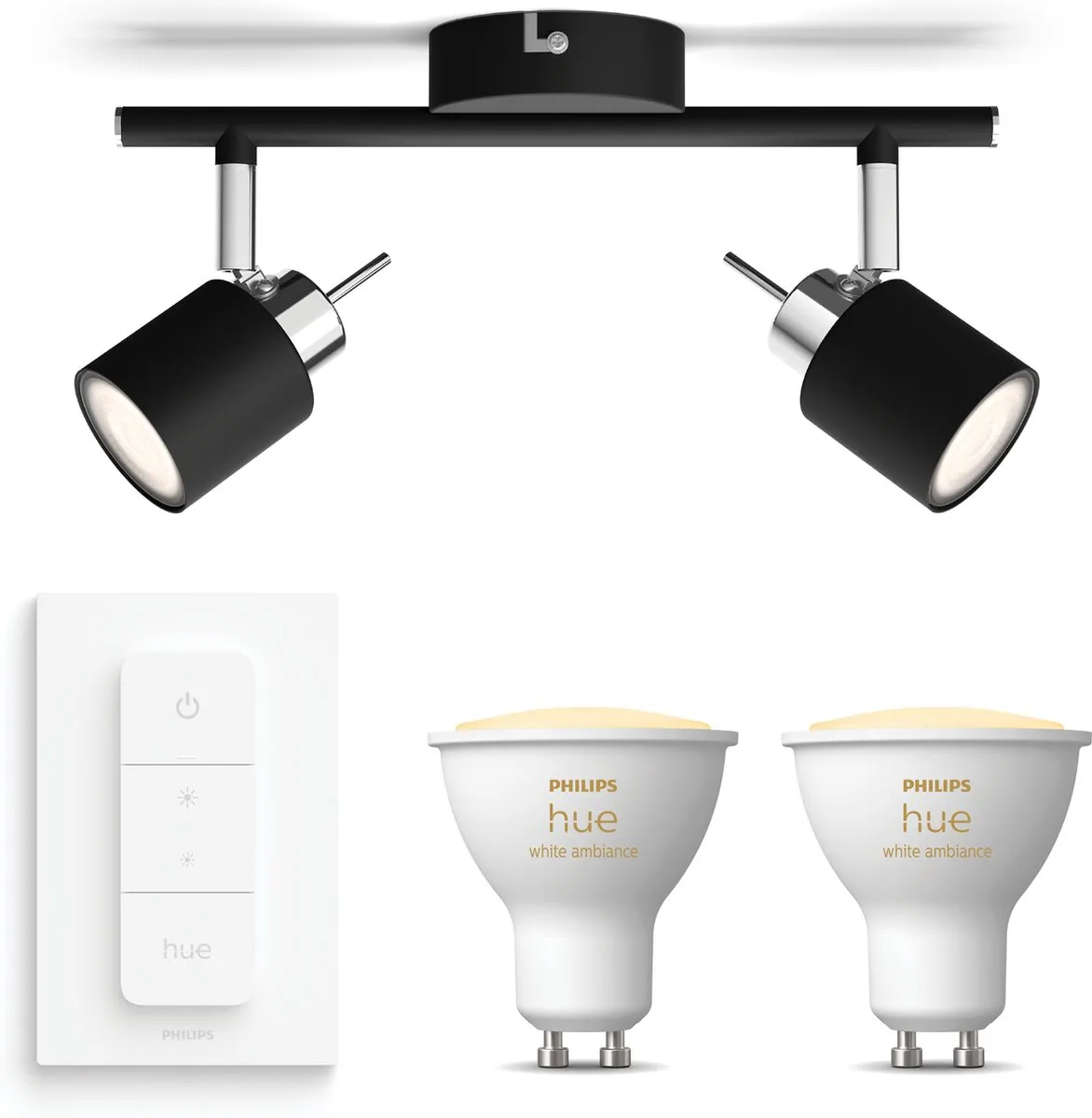 Philips Hue Meranti Opbouwspot Zwart