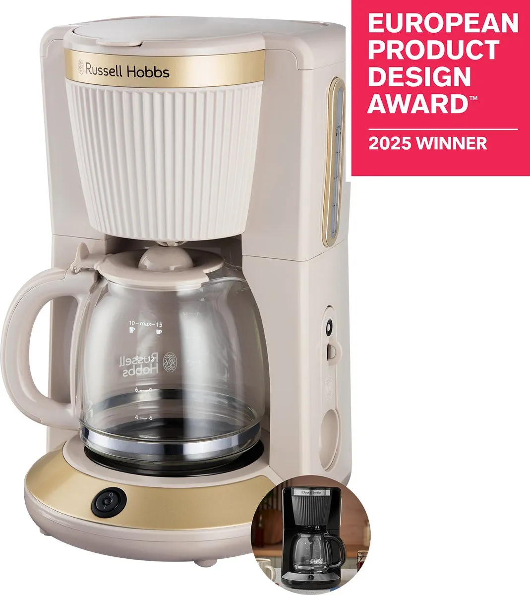 Russell Hobbs Brontë Stone - Filterkoffiezetapparaat - 26781-56