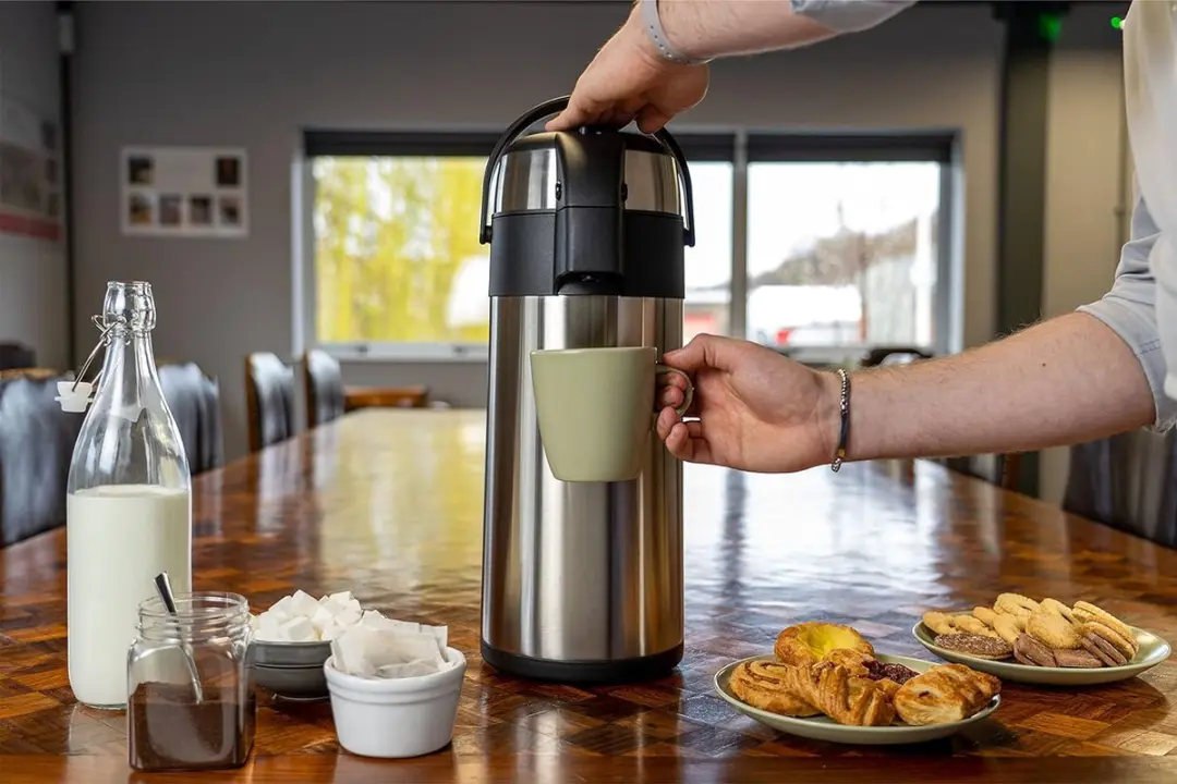 Pioneer Airpot Roestvrijstalen Thermoskan 4L - Zilver