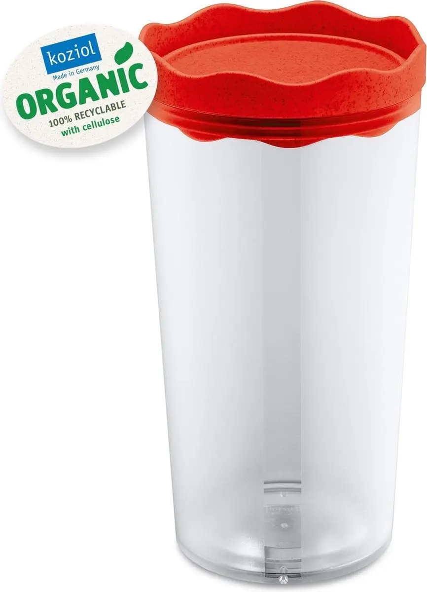 Koziol Organic Rood Voorraadpot 1L
