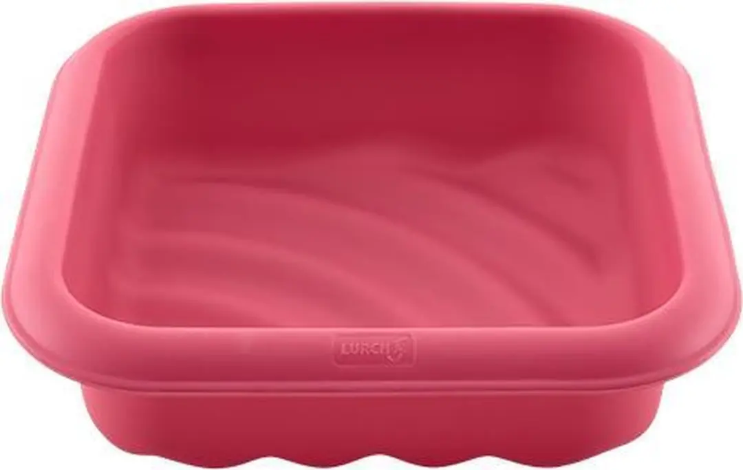 Lurch Bakvorm Golf Vierkant 17x17cm Siliconen - Rood - afbeelding 6 van 6