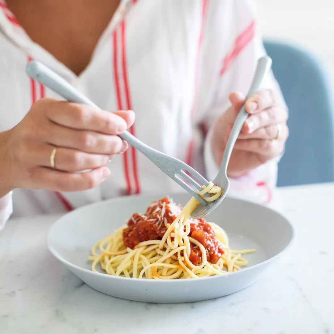 Koziol Napoli Spaghettivork & Lepel - Organic Grijs