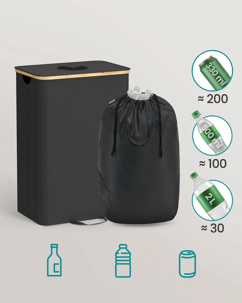 Songmics Flessencontainer RRB509B01 - 100L - Grijs