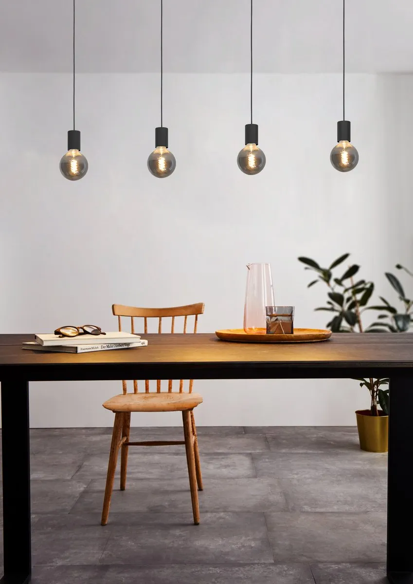 Eglo Nogalte Hanglamp 3xE27 - 117cm - Zwart