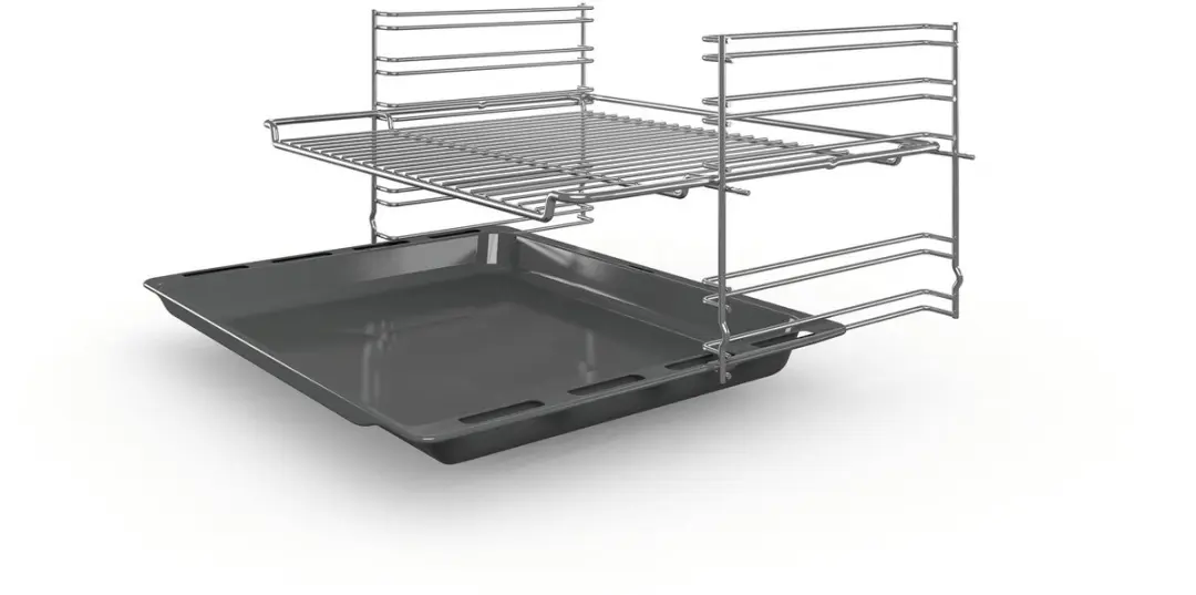 Bosch HBF133BR0 Inbouwoven 66L - 4 standen - Zwart/Roestvrijstaal