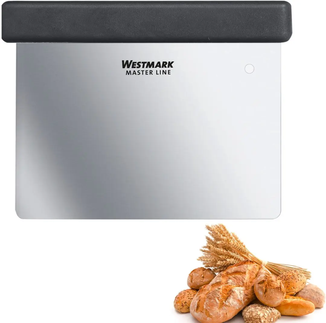 Westmark Master Line Deegschraper 2 Stuks - 8x12cm - Zwart/Zilver