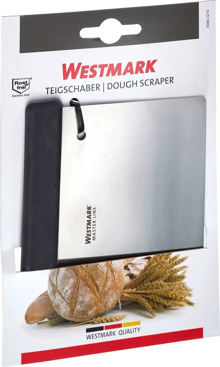 Westmark Master Line Deegschraper 2 Stuks - 8x12cm - Zwart/Zilver