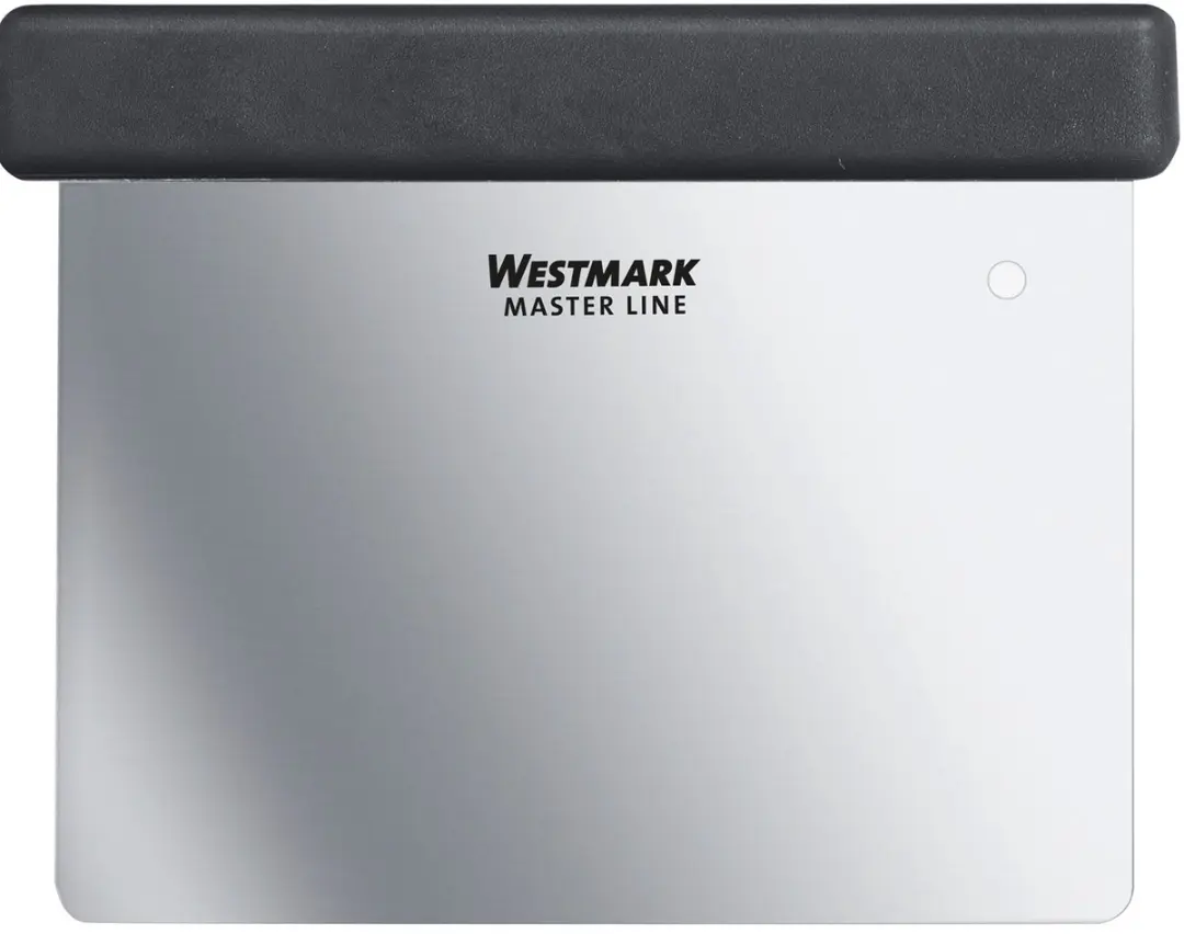 Westmark Master Line Deegschraper 2 Stuks - 8x12cm - Zwart/Zilver