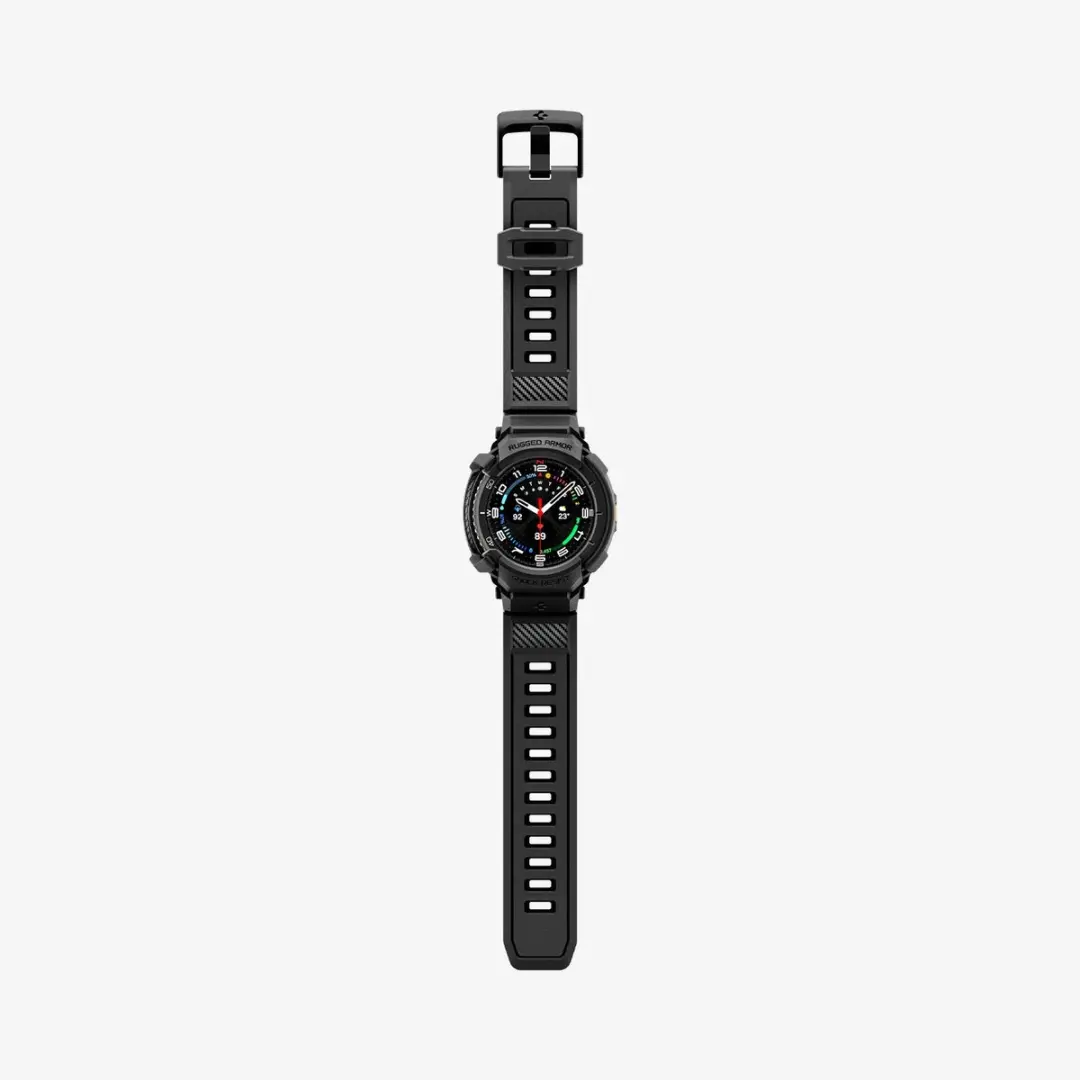 Spigen Rugged Armor Pro Band Samsung Galaxy Watch 8 Classic 46mm - Zwart