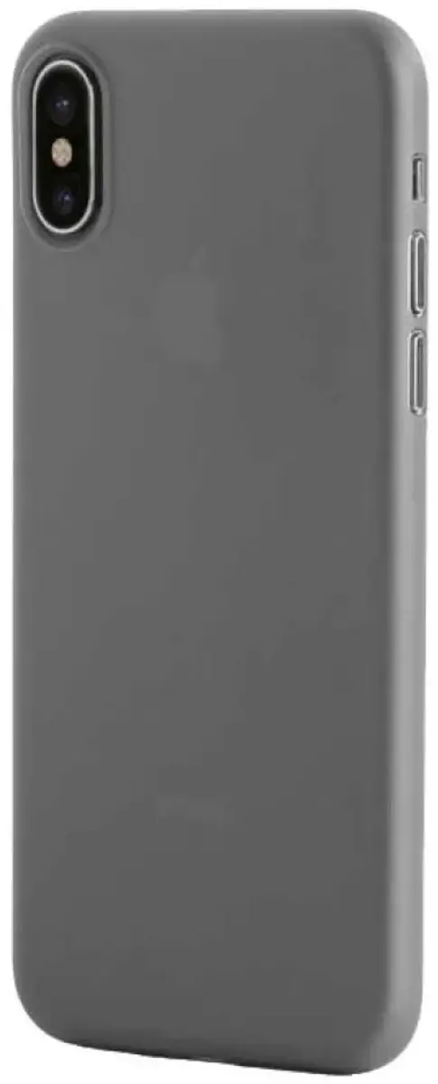 Tucano Nuvola iPhone X Silicone Hoesje - Grijs