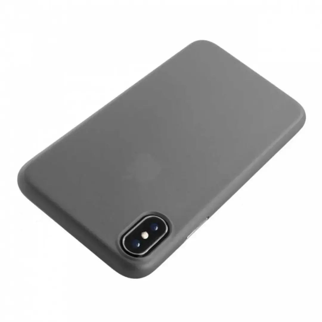 Tucano Nuvola iPhone X Silicone Hoesje - Grijs