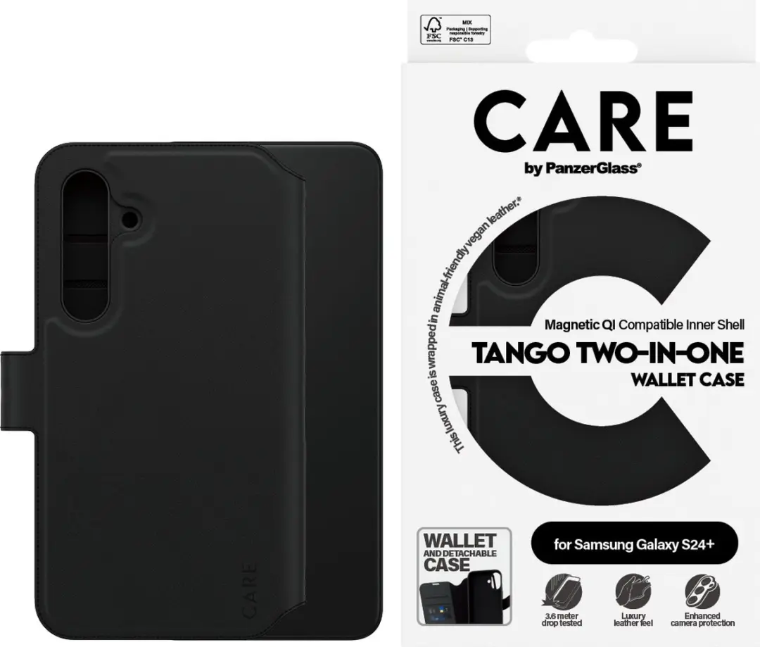 PanzerGlass Tango 2 Wallet Case 1164 - Samsung Galaxy S24 Plus - Zwart