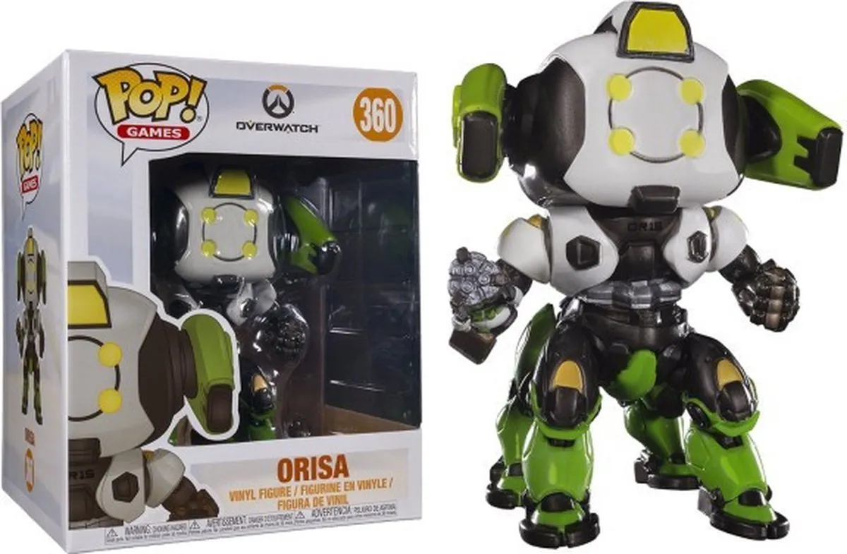 Funko Pop! Games Overwatch Orisa - 15cm - FUN32281 - Wit/ Groen