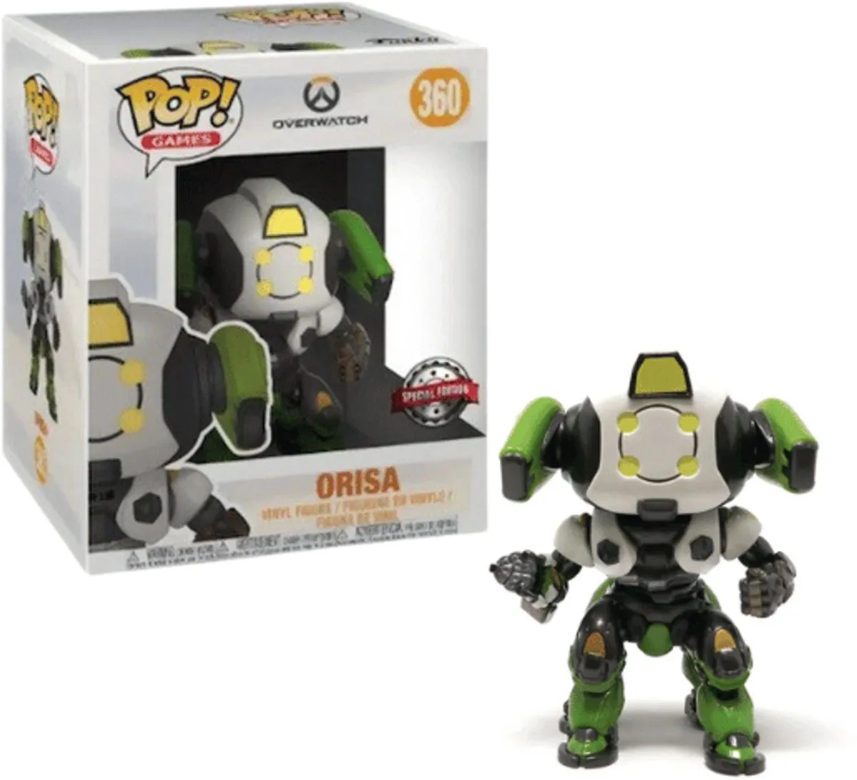 Funko Pop! Games Overwatch Orisa - 15cm - FUN32281 - Wit/ Groen - afbeelding 6 van 6