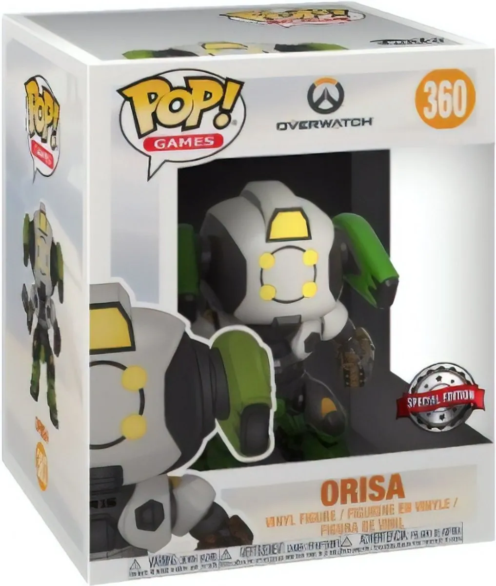 Funko Pop! Games Overwatch Orisa - 15cm - FUN32281 - Wit/ Groen