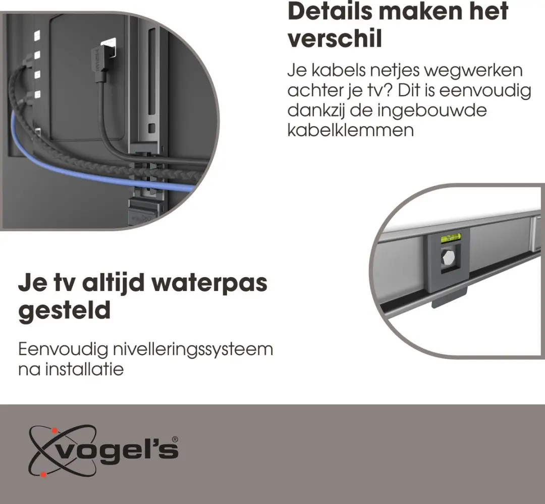 Vogel's ELITE TVM 5605 TV-Beugel - 40-100" - 100kg - VESA 600x400 - Zwart