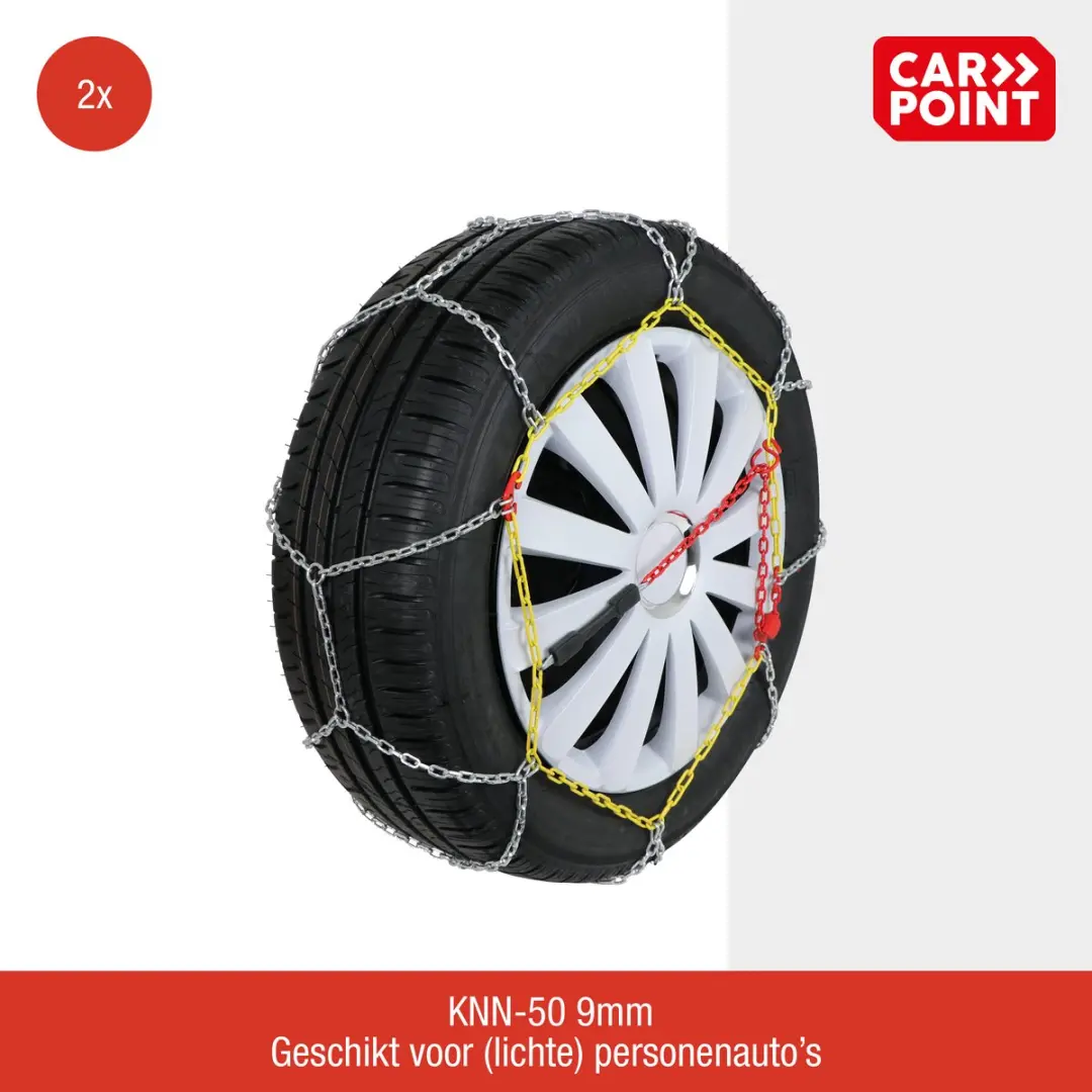 Carpoint Sneeuwkettingen KNN-50-9mm - Zilver