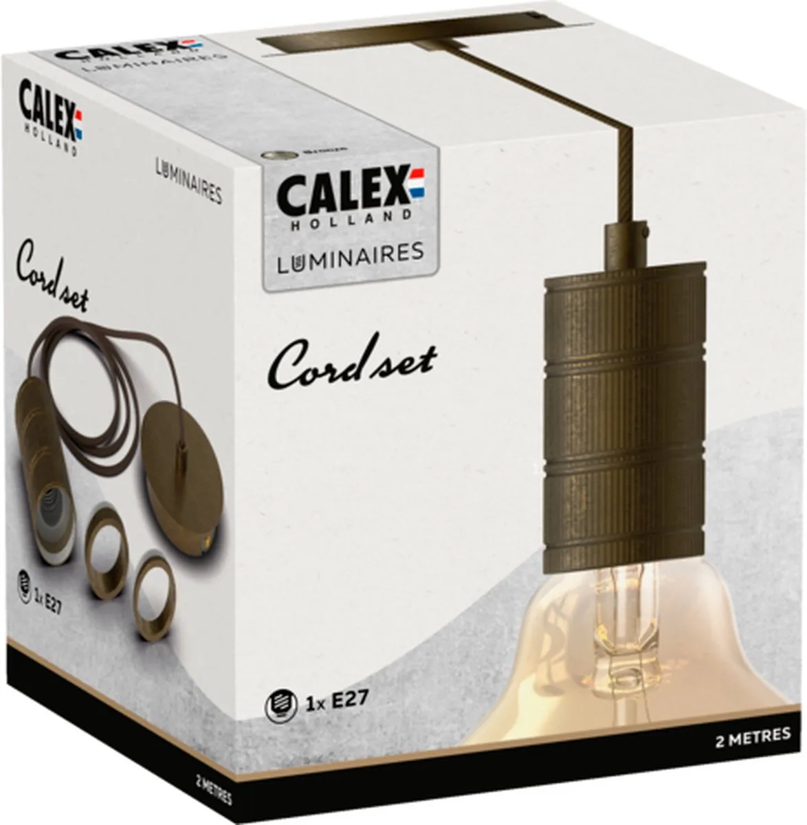 Calex Retro Pendellamp E27 Brons