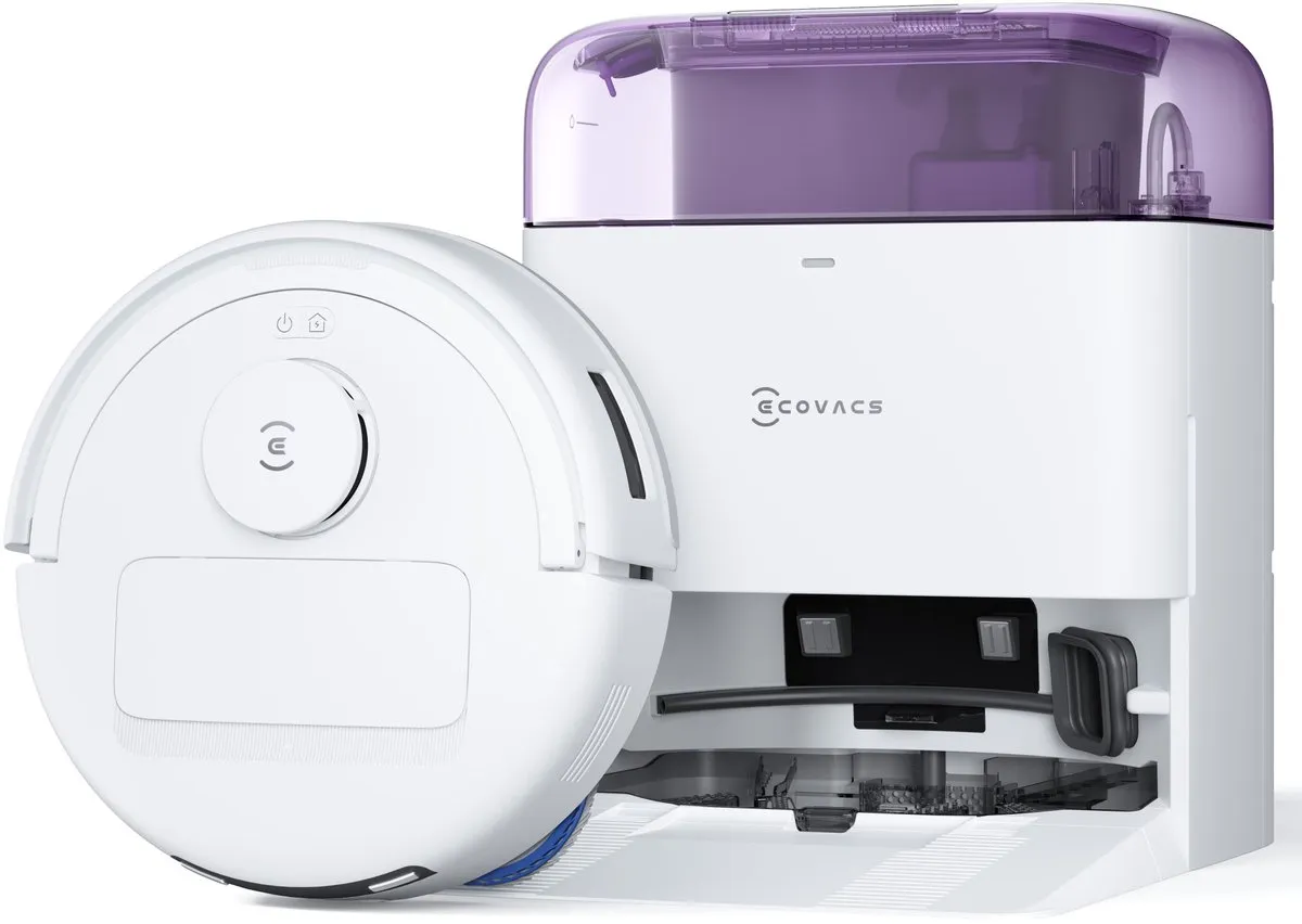 Ecovacs Deebot Mini Stofzuig- en dweilrobot - 8000W - Violet-wit