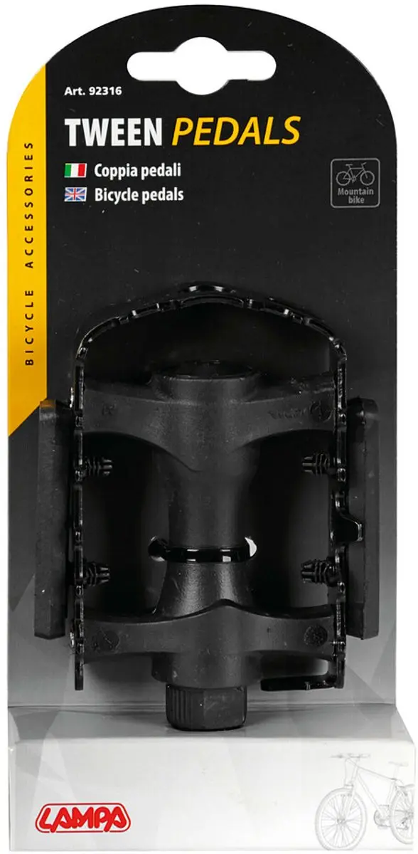 Lampa Mountainbike Pedalen - Staal & Hars - Zwart