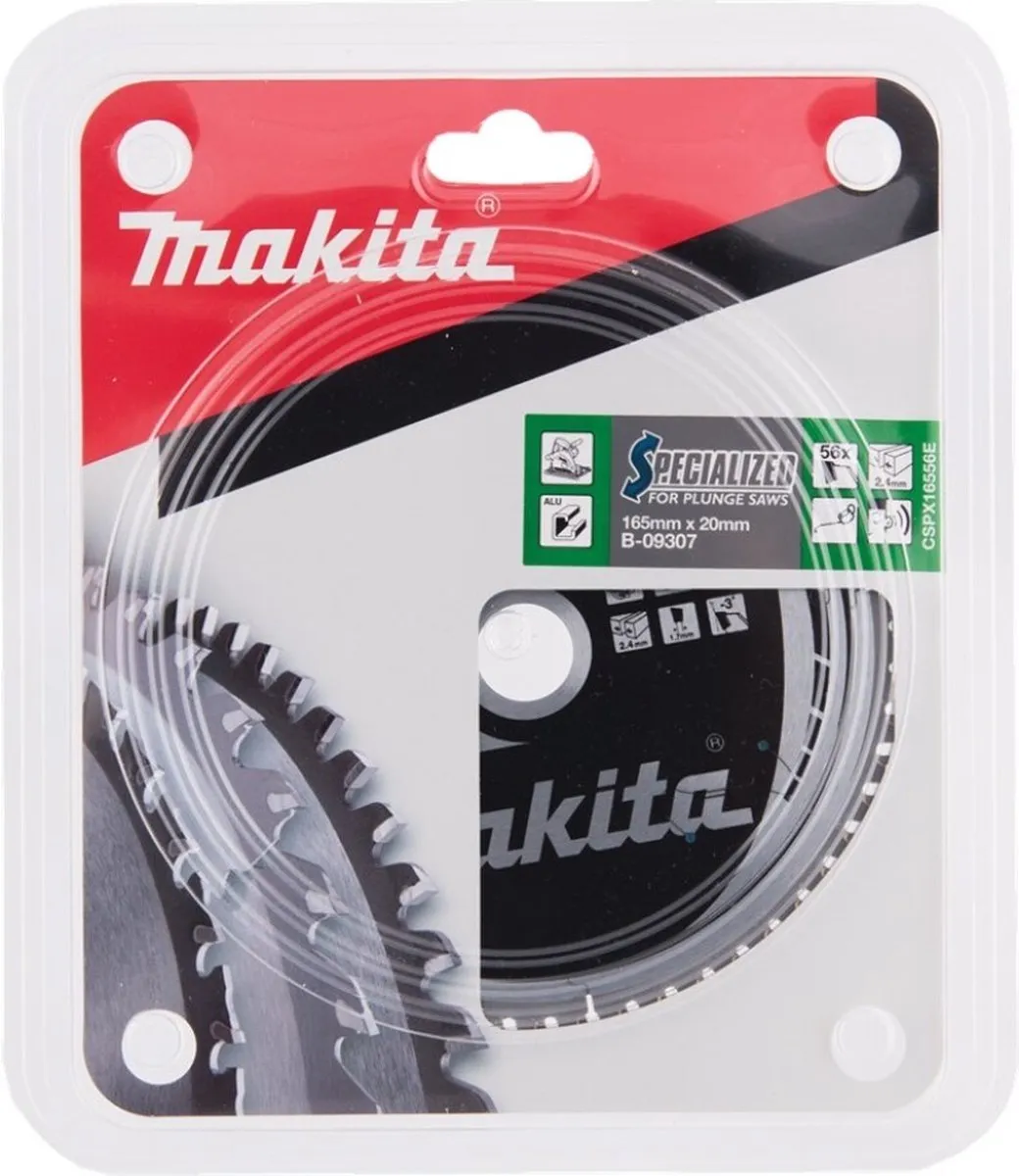 Makita B-33021 Invalcirkelzaagblad Aluminium 165mm - 56T - afbeelding 6 van 6