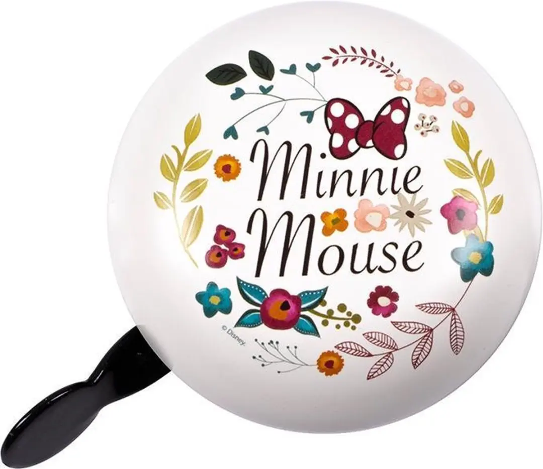 Disney Minnie Mouse Fietsbel 8cm - Wit