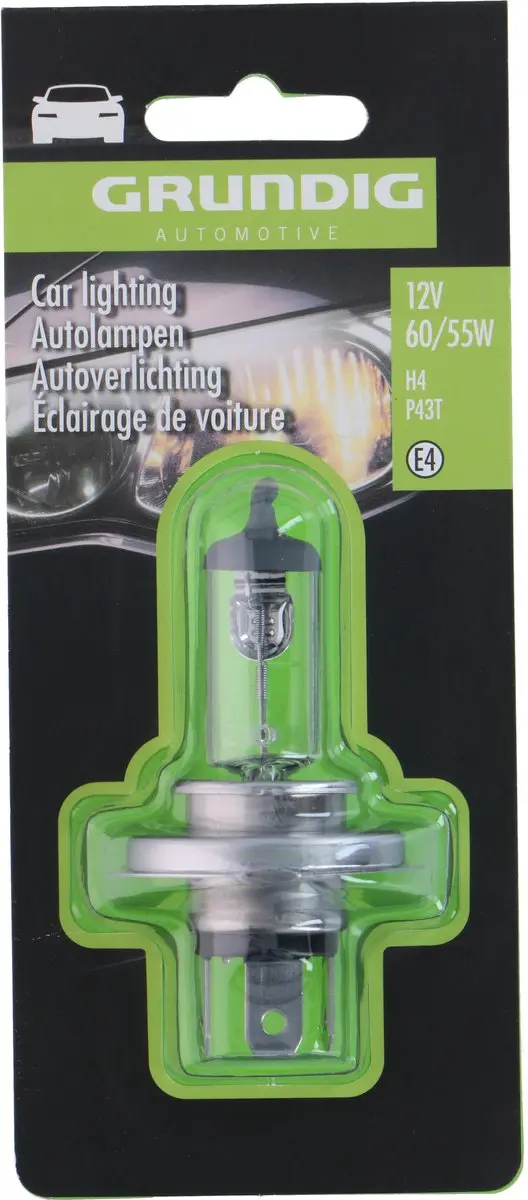 Grundig Autolamp H4 60/55W - Wit