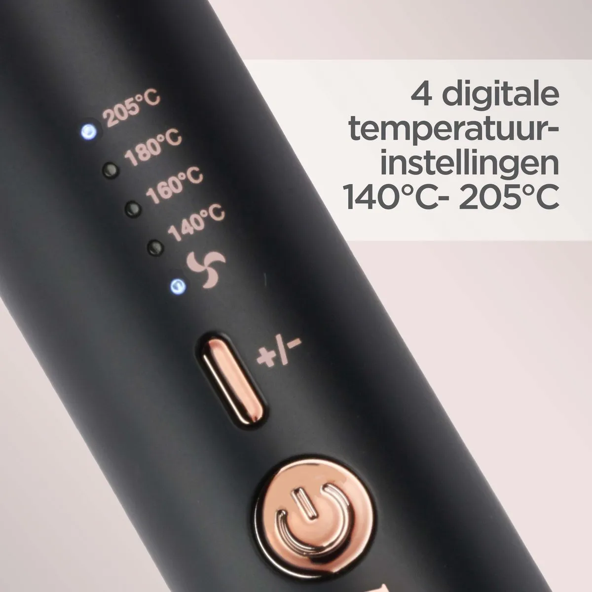 Babyliss Curl Styler Lustre C115E Krultang 38mm - Zwart/Roze goud