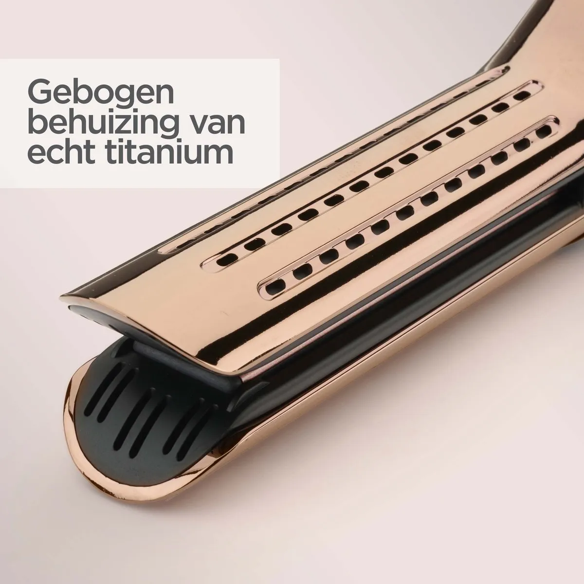 Babyliss Curl Styler Lustre C115E Krultang 38mm - Zwart/Roze goud