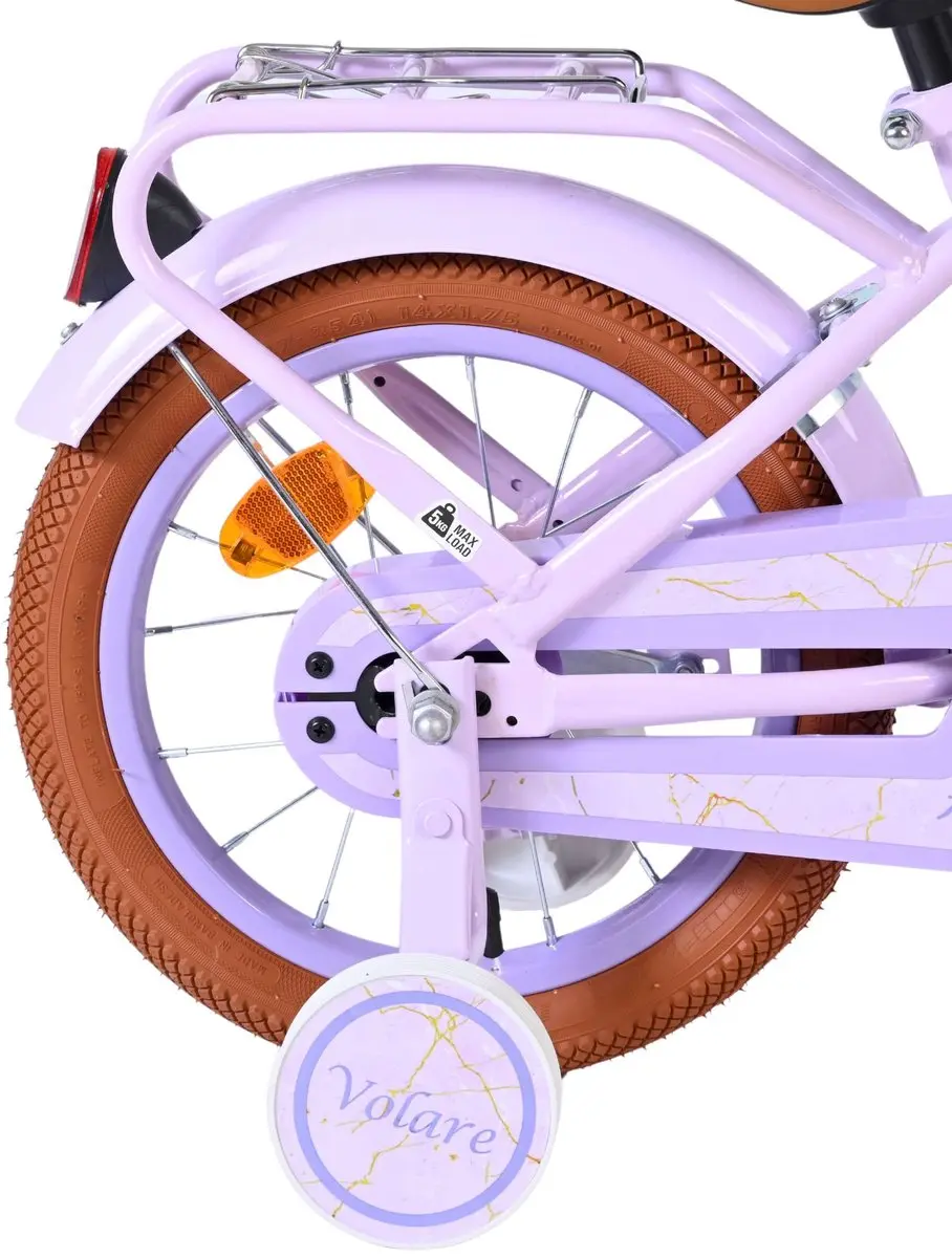 Volare Ashley Kinderfiets 14 inch - 1 Versnelling - Lila