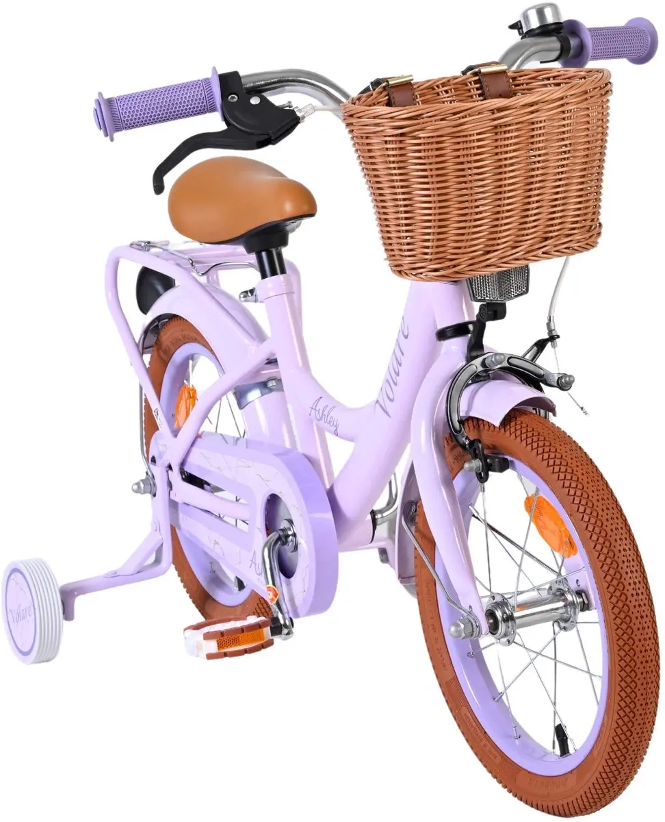 Volare Ashley Kinderfiets 14 inch - 1 Versnelling - Lila